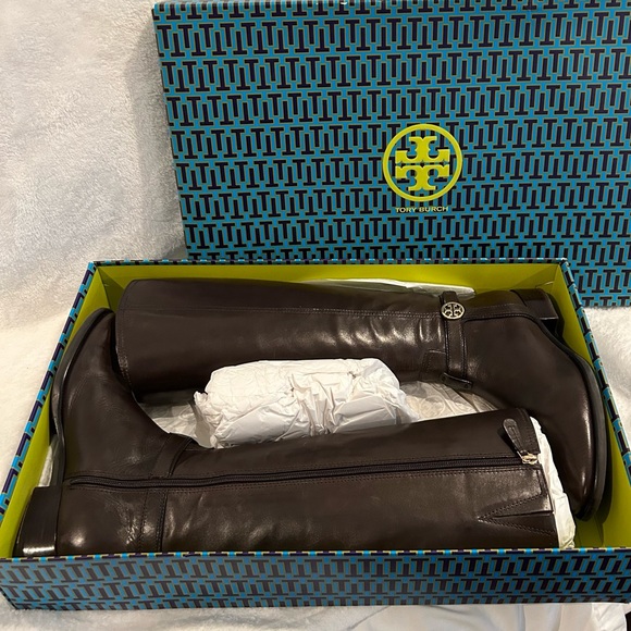 Tory Burch Bristol 30MM Riding Boot Equestrian Calf Leather. Size 11 - Picture 4 of 16